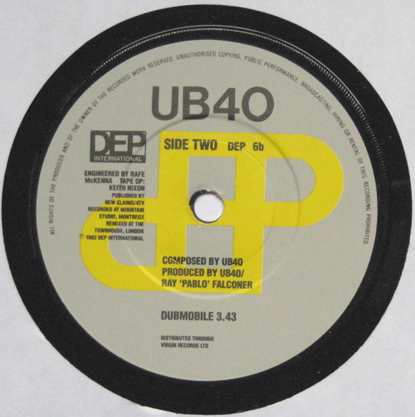 UB40 : I've Got Mine (7", Single)