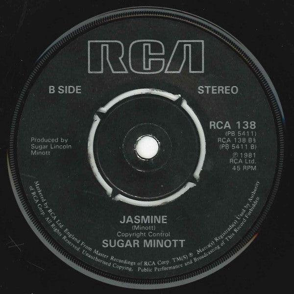 Sugar Minott : Never My Love (7")