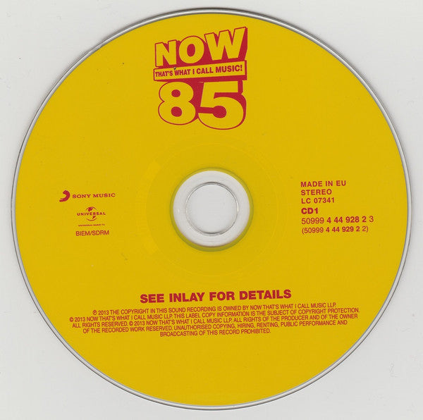 Various : Now That's What I Call Music! 85 (2xCD, Comp)