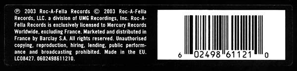 Jay-Z : The Black Album (CD, Album)