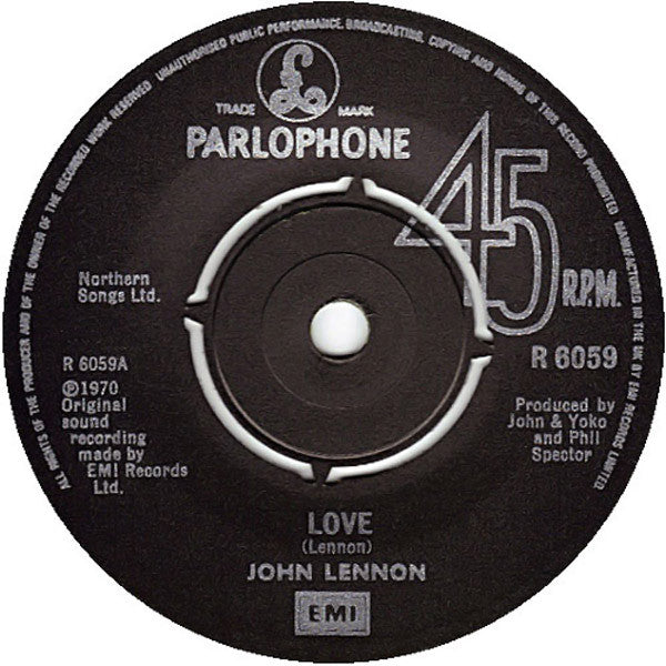 John Lennon : Love (7", Single)