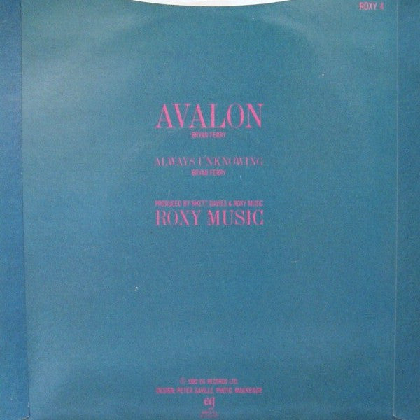 Roxy Music : Avalon (7", Single, Sil)