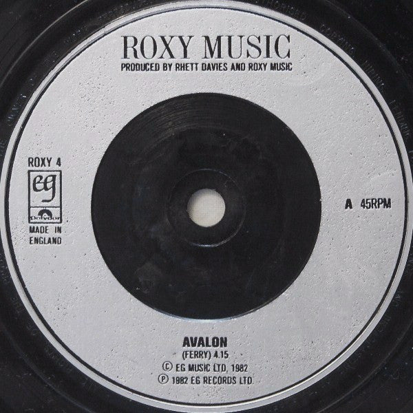 Roxy Music : Avalon (7", Single, Sil)