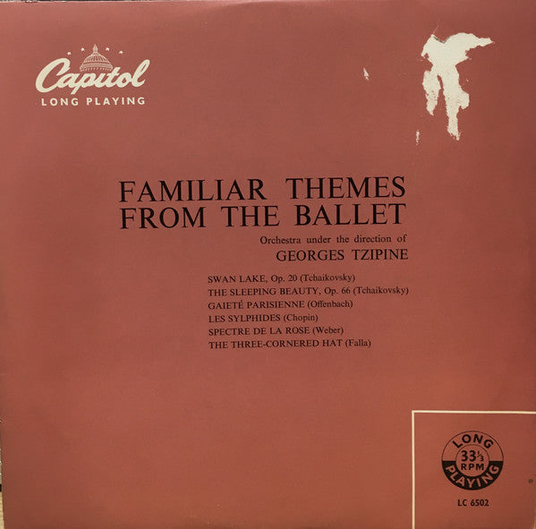 Georges Tzipine : Familiar Themes From The Ballet (10", Album, Comp)