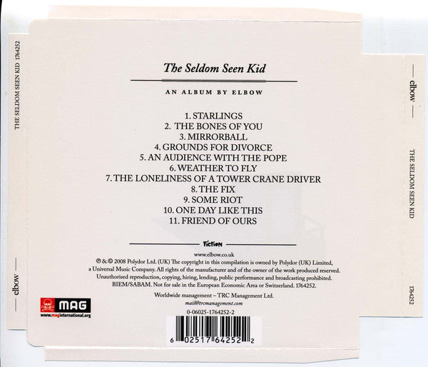 Elbow : The Seldom Seen Kid (CD, Album, Sup)