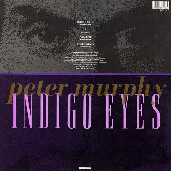Peter Murphy : Indigo Eyes (12", Single, Ltd, MP, Blu)