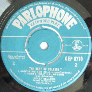 Peter Sellers : The Best Of Sellers (7", EP)