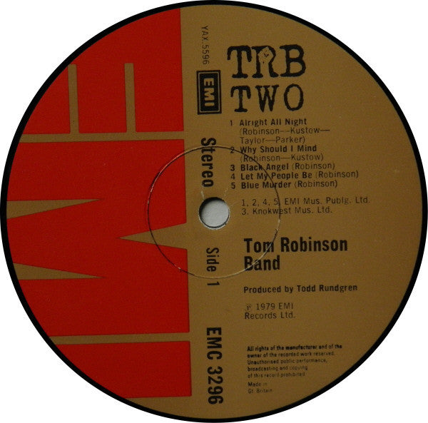 Tom Robinson Band : TRB Two (LP, Album)