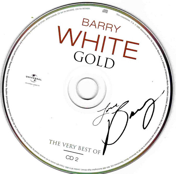 Barry White : Gold - The Very Best Of (2xCD, Comp)