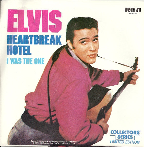 Elvis Presley : Heartbreak Hotel / I Was The One (7", Single, Mono, Ltd, RE, Styrene, Ter)