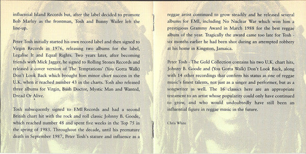 Peter Tosh : The Gold Collection (CD, Comp)