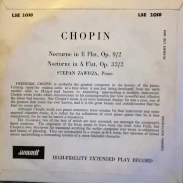 Stepan Zawisza : Chopin Nocturnes (7", EP)