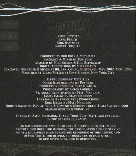 Metallica : St. Anger (CD, Album, Enh + DVD, NTSC, DⱭ )