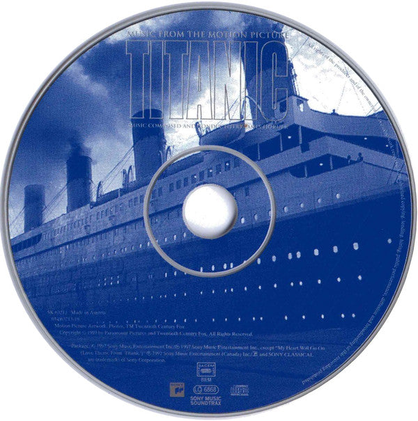 James Horner : Titanic (Music From The Motion Picture) (CD, Album)