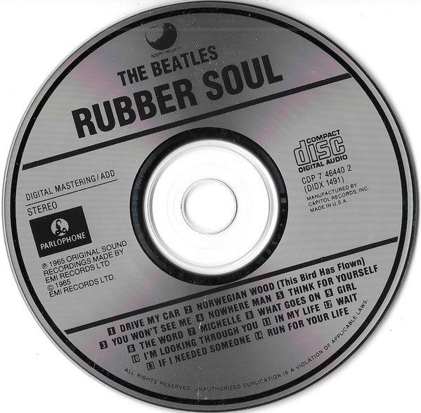 The Beatles : Rubber Soul (CD, Album, RE, RM, EMI)