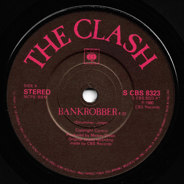 The Clash : Bankrobber (7", Single)