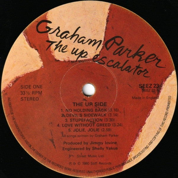 Graham Parker And The Rumour : The Up Escalator (LP, Album)