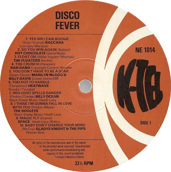 Various : Disco Fever (LP, Comp, Ltd, Are)