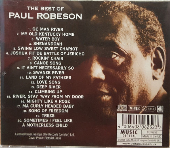 Paul Robeson : The Best Of Paul Robeson (CD, Album, Comp)