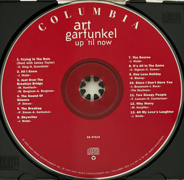 Art Garfunkel : Up 'Til Now (CD, Album, Comp)