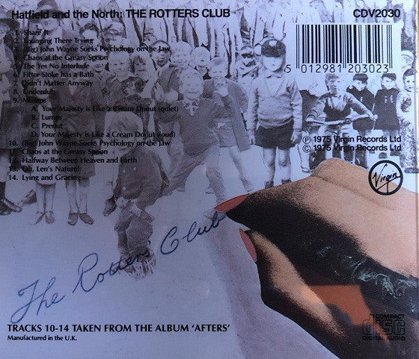 Hatfield And The North : The Rotters' Club (CD, Album, RE, RP)