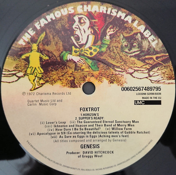 Genesis : Foxtrot (LP, Album, RE, Gat)