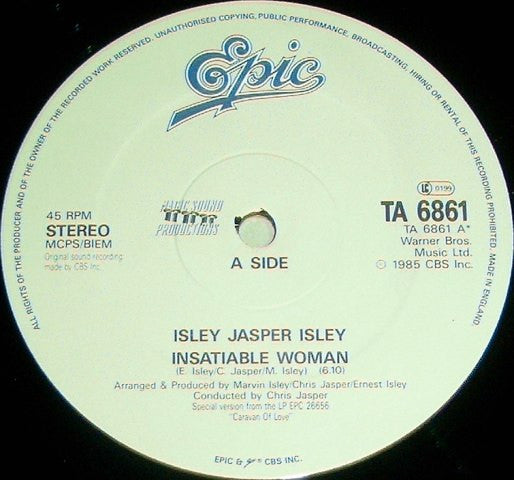 Isley Jasper Isley : Insatiable Woman (12")