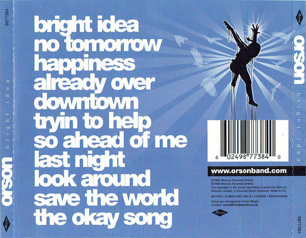 Orson (2) : Bright Idea (CD, Album)