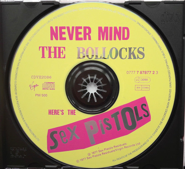 Sex Pistols : Never Mind The Bollocks Here's The Sex Pistols (CD, Album, RE, RM)