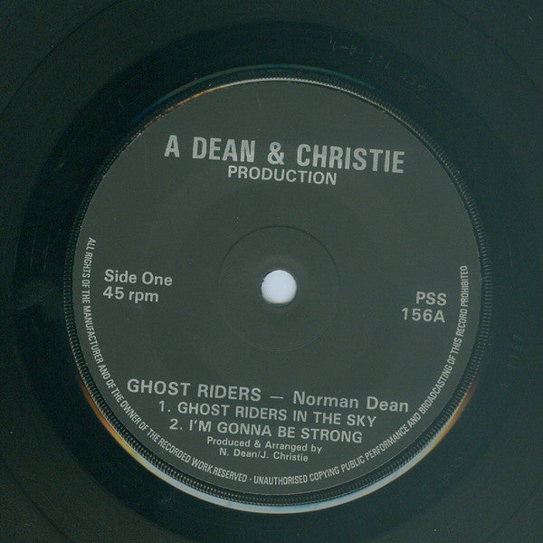 Norman Dean : Ghost Riders (7", EP)