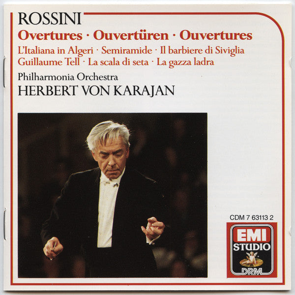 Gioacchino Rossini – Philharmonia Orchestra • Herbert von Karajan : Overtures • Ouvertüren • Ouvertures (CD, Comp, RM)