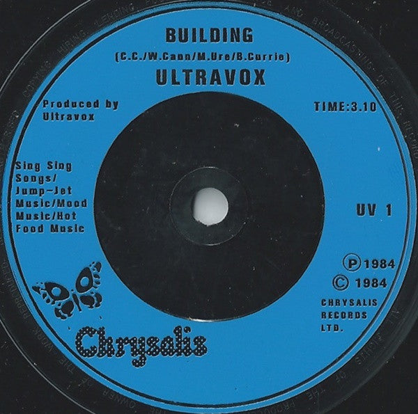 Ultravox : Dancing With Tears In My Eyes (7", Single, Blu)