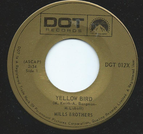 The Mills Brothers : Yellow Bird / Paper Doll (7")