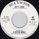 Ketty Lester : Pretty Lies, Pretty Make Believe / (Looking For) A Better World (7", Single, Promo, Roc)