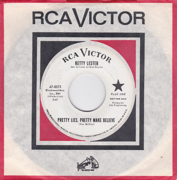 Ketty Lester : Pretty Lies, Pretty Make Believe / (Looking For) A Better World (7", Single, Promo, Roc)