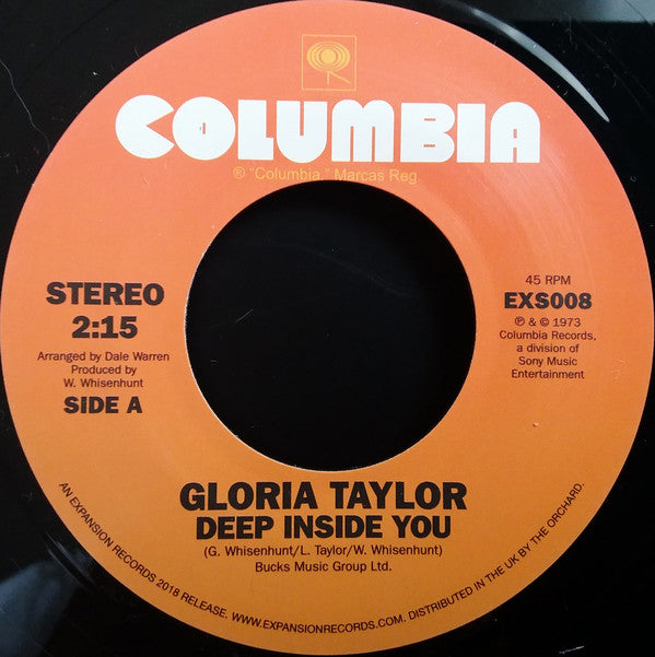 Gloria Taylor : Deep Inside You / World That's Not Real (7")