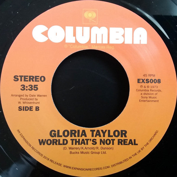 Gloria Taylor : Deep Inside You / World That's Not Real (7")