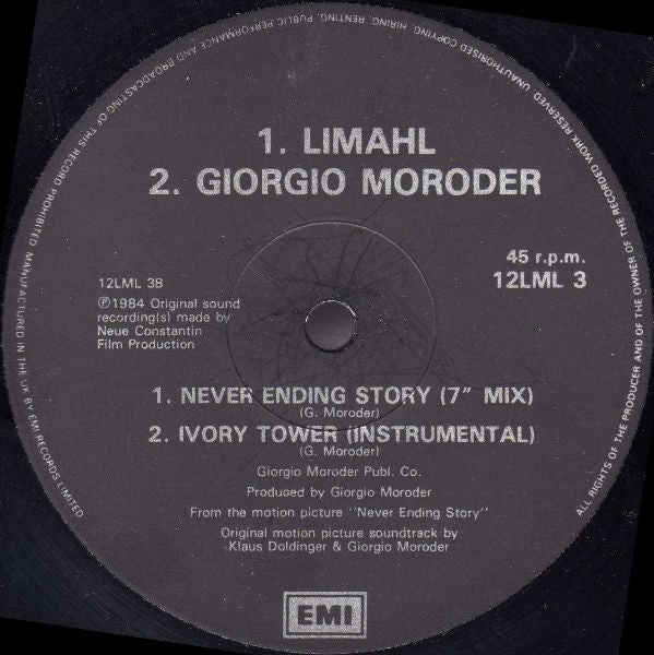 Limahl : The NeverEnding Story (12", Single)