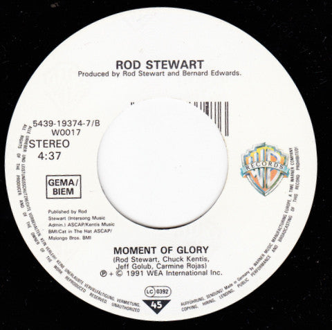 Rod Stewart : Rhythm Of My Heart (7", Single)