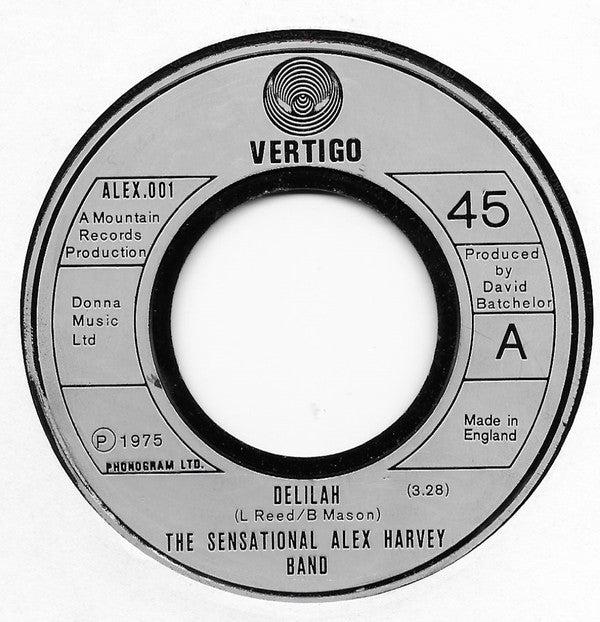 The Sensational Alex Harvey Band : Delilah (7", Single, Lar)