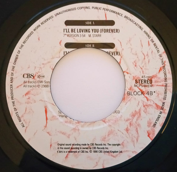 New Kids On The Block : I'll Be Loving You (Forever) (7")