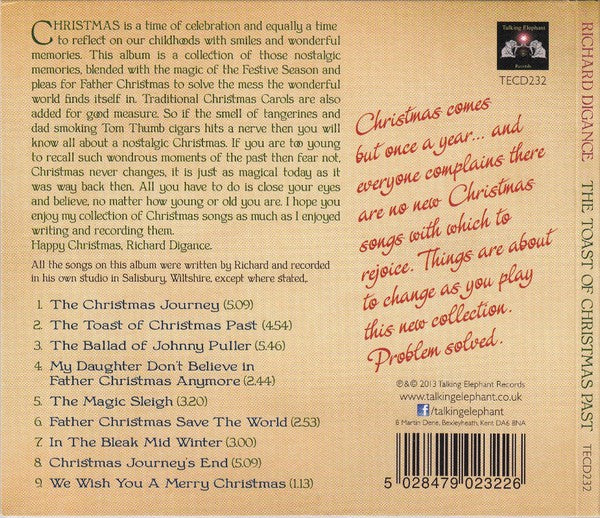 Richard Digance : The Toast Of Christmas Past (CD, Album, Dig)