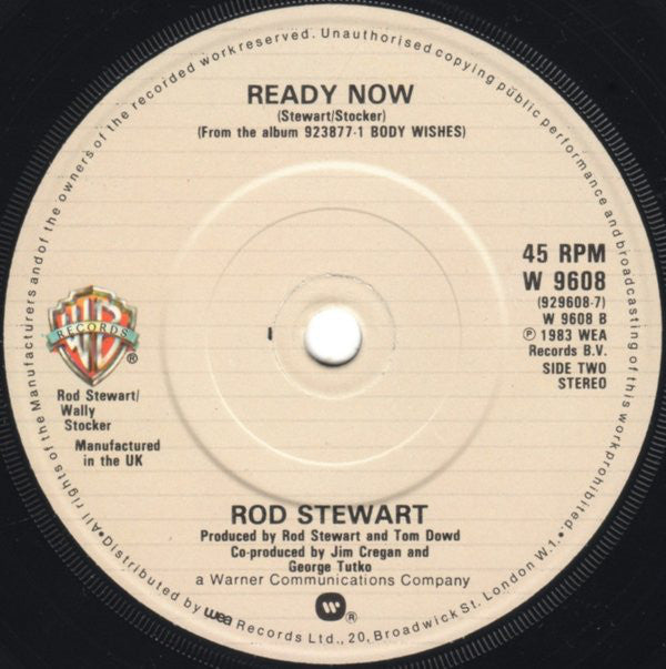 Rod Stewart : Baby Jane (7", Single)