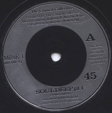 The Council Collective : Soul Deep (7", Single, Sil)