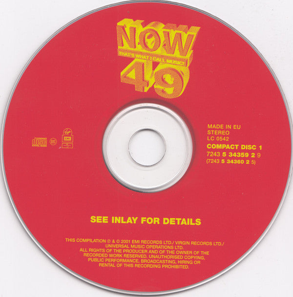 Various : Now That's What I Call Music! 49 (2xCD, Comp)