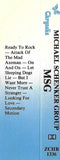 The Michael Schenker Group : MSG (Cass, Album)