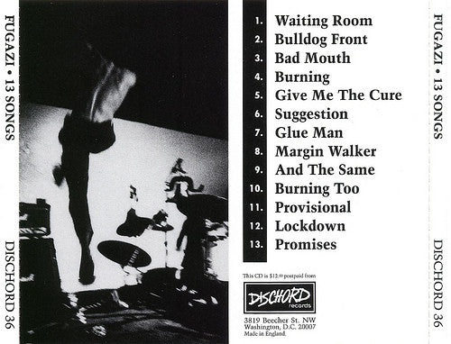 Fugazi : 13 Songs (CD, Comp, RE, RM, FAI)