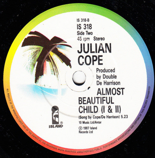 Julian Cope : Eve's Volcano 'Covered In Sin' (7", Single)