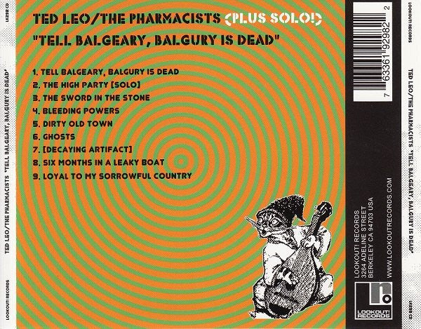 Ted Leo / Pharmacists : Tell Balgeary, Balgury Is Dead (CD, EP)