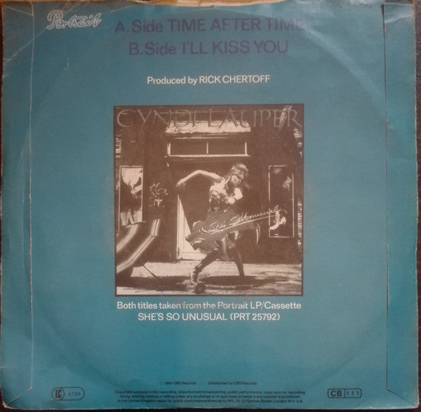 Cyndi Lauper : Time After Time (7", Single, Pap)